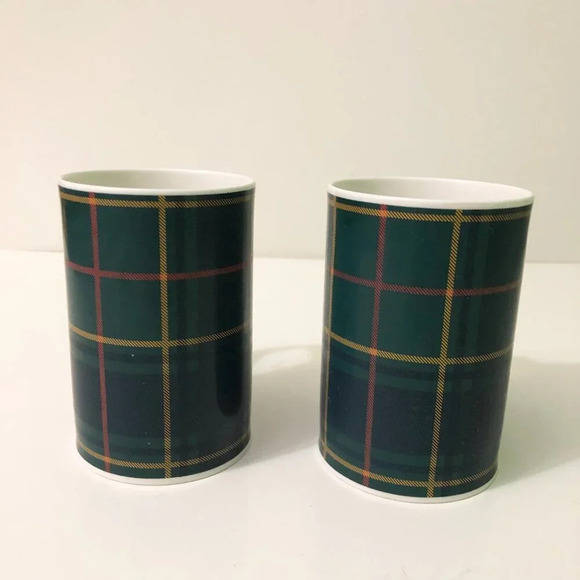 Lot of 2 Dunoon Scotland Mugs Coffee Cups Tartan Plaid - Picture 5 of 16